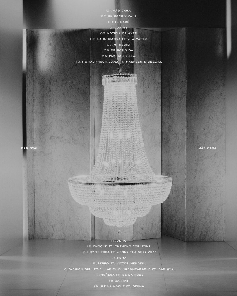 Tacklist más cara Bad Gyal